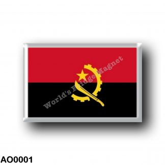 AO0001 Africa - Angola - Angolan flag