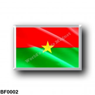 BF0002 Africa - Burkina Faso - Flag Waving