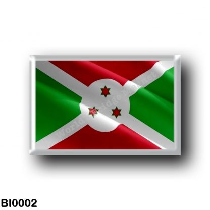 BI0002 Africa - Burundi - Flag Waving