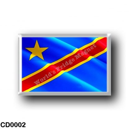 CD0002 Africa - Democratic Republic of the Congo - Flag Waving
