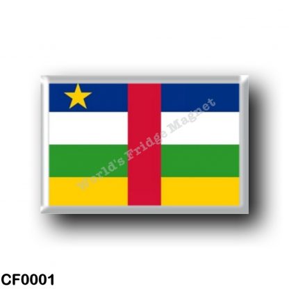 CF0001 Africa - Central African Republic - Flag