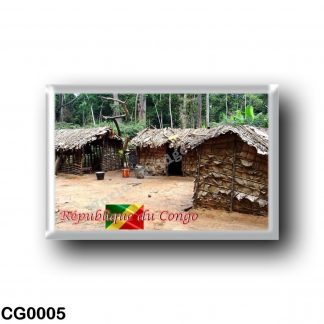 CG0005 Africa - Republic of the Congo - Maison de Pygmée