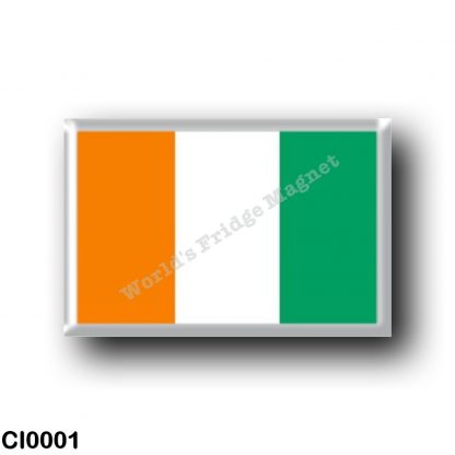 CI0001 Africa - Ivory Coast - Flag