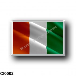 CI0002 Africa - Ivory Coast - Flag Waving