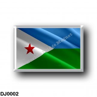 DJ0002 Africa - Djibouti - Flag Waving