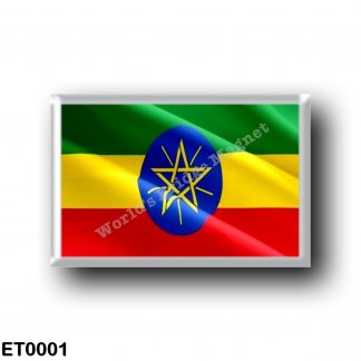ET0001 Africa - Ethiopia - Ethiopian Flag - Waving