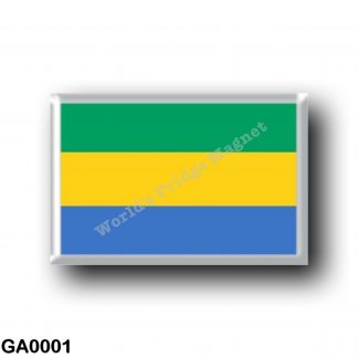 GA0001 Africa - Gabon - Gabonese Flag
