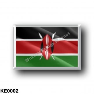 KE0002 Africa - Kenya - Keniota Flag - Waving