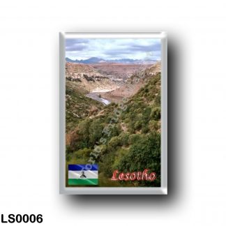 LS0006 Africa - Lesotho - Makhaleng River Gorges