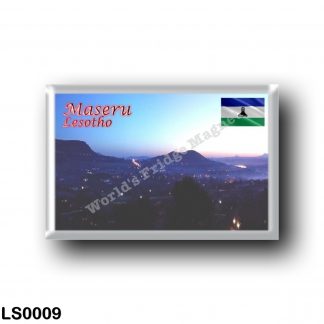 LS0009 Africa - Lesotho - Maseru - Night