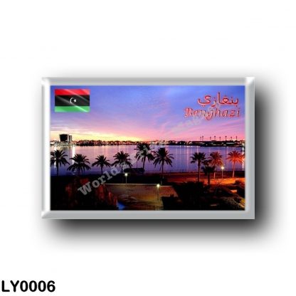 LY0006 Africa - Libya - Benghazi Panorama by Night