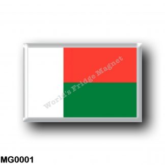 MG0001 Africa - Madagascar - Flag