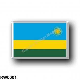RW0001 Africa - Rwanda - Flag