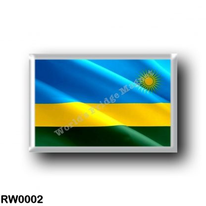 RW0002 Africa - Rwanda - Flag Waving