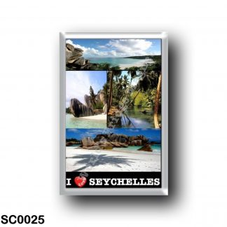 SC0025 Africa - Seychelles - La Digue - I Love