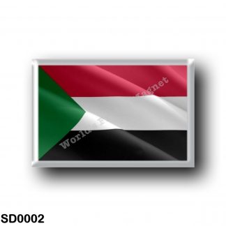 SD0002 Africa - Sudan - Flag of Sudan - Waving