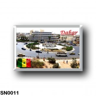 SN0011 Africa - Senegal - Rond point jet d'eau sicap