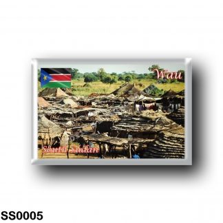 SS0005 Africa - South Sudan - Wau - Huts outside