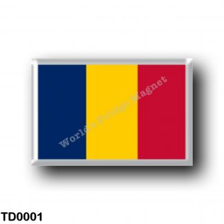 TD0001 Africa - Chad - Flag