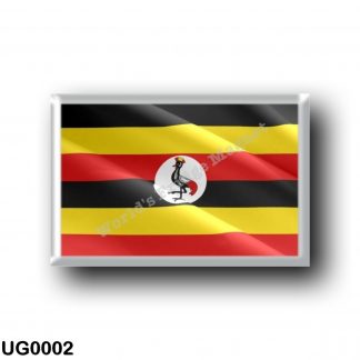 UG0002 Africa - Uganda - Flag Waving