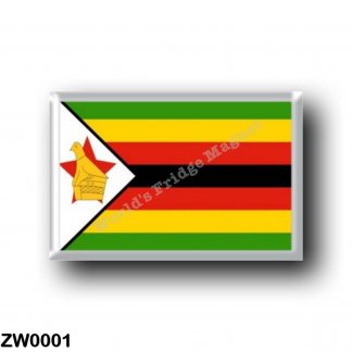 ZW0001 Africa - Zimbabwe - Flag
