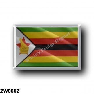 ZW0002 Africa - Zimbabwe - Flag Waving