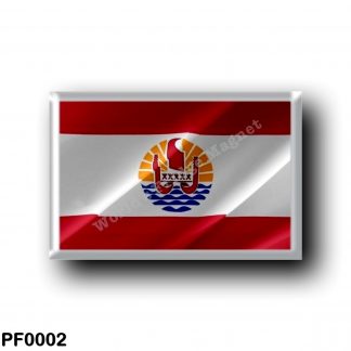 PF0002 Oceania - French Polynesia - Flag Waving