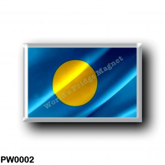 PW0002 Oceania - Palau - Flag Waving