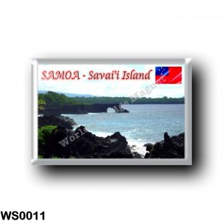 WS0011 Oceania - Samoa - Savai'i Island - Volcanic Coasline