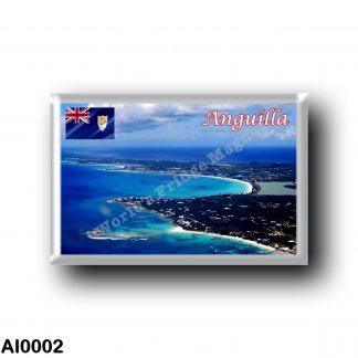 AI0002 America - Anguilla - Aerial View Western Portion