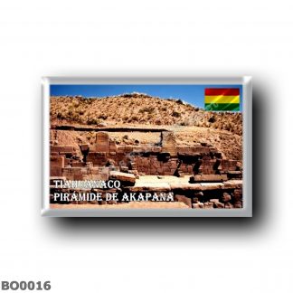 BO0016 America - Bolivia - Tiahuanaco - Pirámide de Akapana