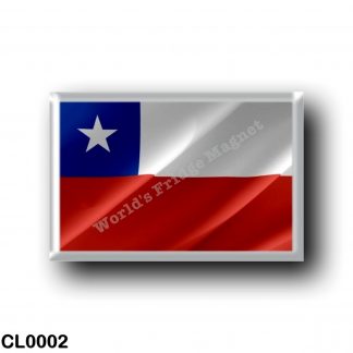 CL0002 America - Chile - Chilean waving flag