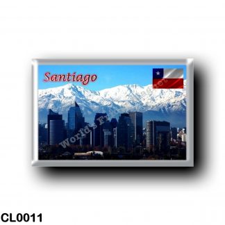 CL0011 America - Chile - Santiago Skyline