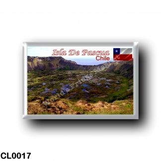 CL0017 America - Chile - Isla De Pascua - Rano Kau Vista de la Caldera Volcánica