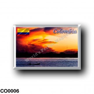 CO0006 America - Colombia - Sunset on the Amazon