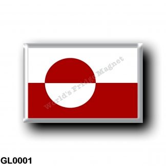 GL0001 America - Greenland - Flag