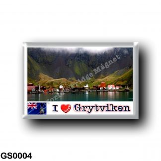 GS0004 America - South Georgia and the South Sandwich Islands - Grytviken Panorama - I Love