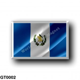 GT0002 America - Guatemala - flag Waving
