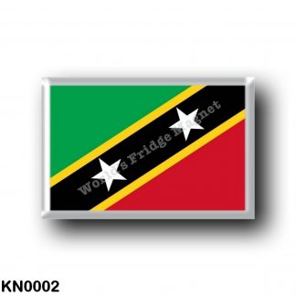 KN0002 America - Saint Kitts and Nevis - Flag