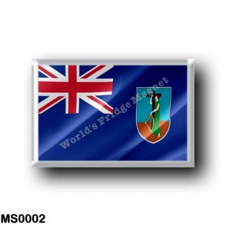 MS0002 America - Montserrat - Flag Waving