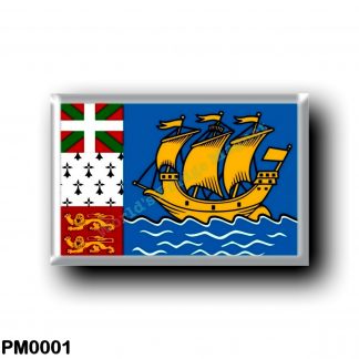 PM0001 America - Saint Pierre and Miquelon - Flag