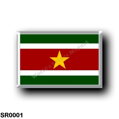 SR0001 America - Suriname - Flag
