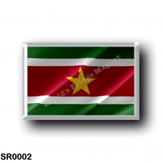 SR0002 America - Suriname - Flag Waving
