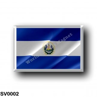SV0002 America - el Salvador - Flag Waving