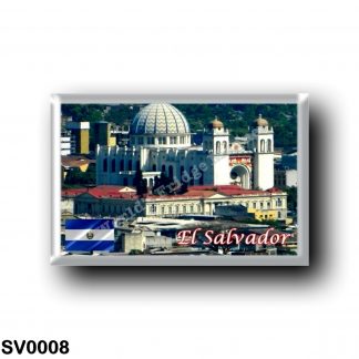 SV0008 America - el Salvador - A A Lo Lejos vi la Catedral Mtropolitana