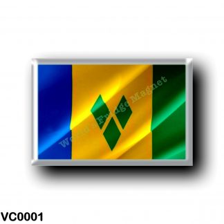 VC0001 America - Saint Vincent and the Grenadines - Flag Waving