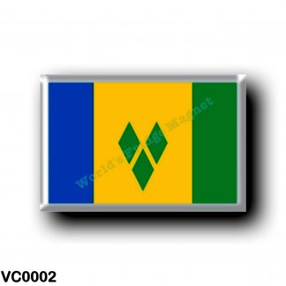 VC0002 America - Saint Vincent and the Grenadines - Flag