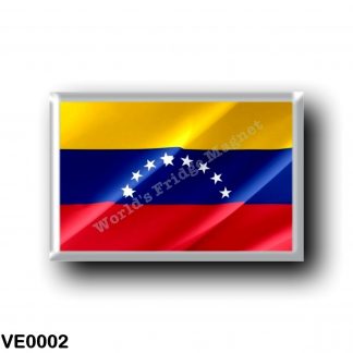 VE0002 America - Venezuela - Venezuelan Flag - Waving