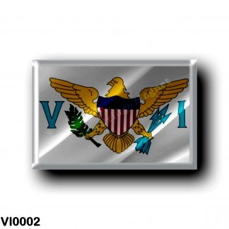VI0002 America - American Virgin Islands - Flag Waving