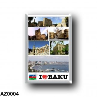 AZ0004 Asia - Azerbaijan - Baku - I Love